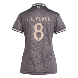 Mujer Camiseta Fútbol Real Madrid Federico Valverde #8 2024-25 Tercera Equipación