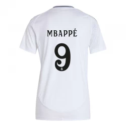 Mujer Camiseta Fútbol Real Madrid Mbappe #9 2024-25 Primera Equipación