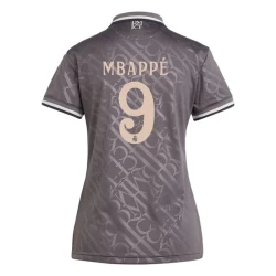 Mujer Camiseta Fútbol Real Madrid Mbappe #9 2024-25 Tercera Equipación