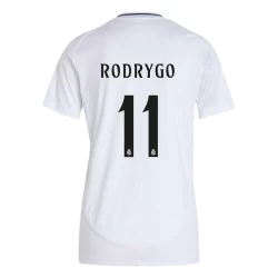 Mujer Camiseta Fútbol Real Madrid Rodrygo #11 2024-25 Primera Equipación