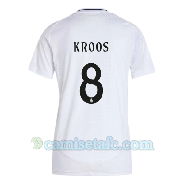 Mujer Camiseta Fútbol Real Madrid Toni Kroos #8 2024-25 Primera Equipación