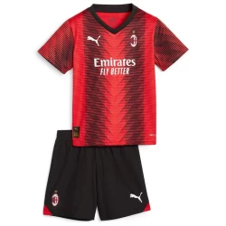 Niños Camiseta Fútbol AC Milan 2023-24 1ª Equipación (+ Pantalones)