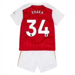 Niños Camiseta Fútbol Arsenal FC Granit Xhaka #34 2023-24 1ª Equipación (+ Pantalones)