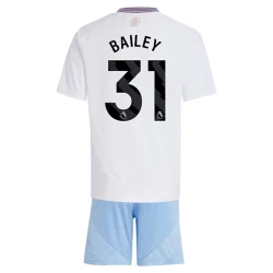 Niños Camiseta Fútbol Aston Villa 2024-25 Bailey #31 2ª Equipación (+ Pantalones)