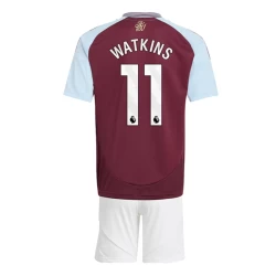 Niños Camiseta Fútbol Aston Villa Watkins #11 2024-25 1ª Equipación (+ Pantalones)