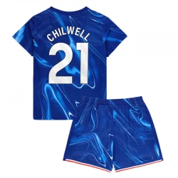 Niños Camiseta Fútbol Chelsea FC Chilwell #21 2024-25 1ª Equipación (+ Pantalones)