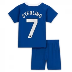 Niños Camiseta Fútbol Chelsea FC Raheem Sterling #7 2023-24 1ª Equipación (+ Pantalones)