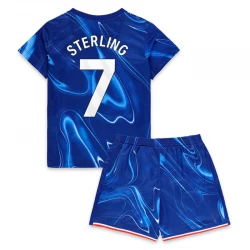 Niños Camiseta Fútbol Chelsea FC Raheem Sterling #7 2024-25 1ª Equipación (+ Pantalones)
