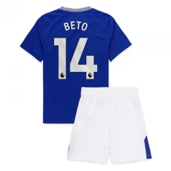 Niños Camiseta Fútbol Everton FC Beto #14 2024-25 1ª Equipación (+ Pantalones)