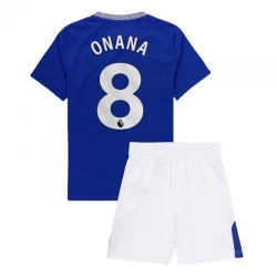 Niños Camiseta Fútbol Everton FC Onana #8 2024-25 1ª Equipación (+ Pantalones)