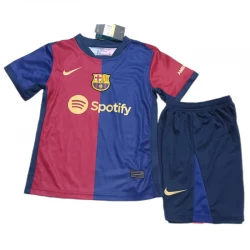Niños Camiseta Fútbol FC Barcelona 2024-25 1ª Equipación (+ Pantalones)