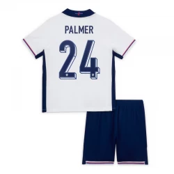 Niños Camiseta Fútbol Inglaterra Cole Palmer #24 Eurocopa 2024 Primera Equipación (+ Pantalones)