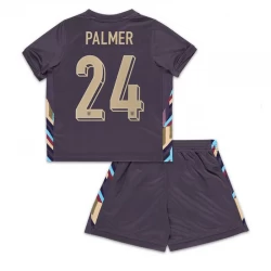 Niños Camiseta Fútbol Inglaterra Cole Palmer #24 Eurocopa 2024 Segunda Equipación (+ Pantalones)