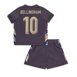 Niños Camiseta Fútbol Inglaterra Jude Bellingham #10 Eurocopa 2024 Segunda Equipación (+ Pantalones)