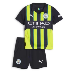 Niños Camiseta Fútbol Manchester City 2024-25 2ª Equipación (+ Pantalones)