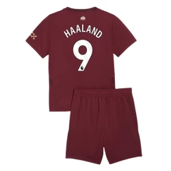 Niños Camiseta Fútbol Manchester City Erling Haaland #9 2024-25 3ª Equipación (+ Pantalones)