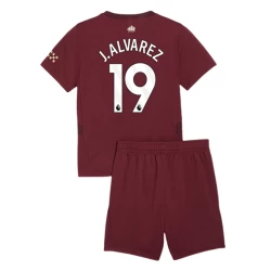 Niños Camiseta Fútbol Manchester City J. Alvarez #19 2024-25 3ª Equipación (+ Pantalones)