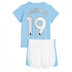 Niños Camiseta Fútbol Manchester City Julián Álvarez #19 2023-24 1ª Equipación (+ Pantalones)