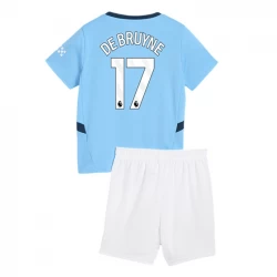 Niños Camiseta Fútbol Manchester City Kevin De Bruyne #17 2024-25 1ª Equipación (+ Pantalones)