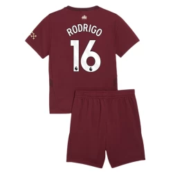 Niños Camiseta Fútbol Manchester City Rodrigo #16 2024-25 3ª Equipación (+ Pantalones)