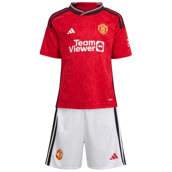 Niños Camiseta Fútbol Manchester United 2023-24 1ª Equipación (+ Pantalones)