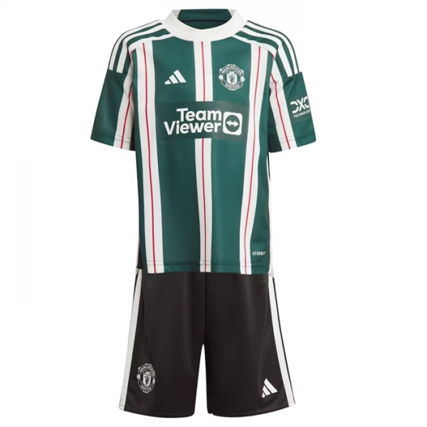 Niños Camiseta Fútbol Manchester United 2023-24 2ª Equipación (+ Pantalones)