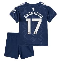 Niños Camiseta Fútbol Manchester United 2024-25 Garnacho #17 2ª Equipación (+ Pantalones)