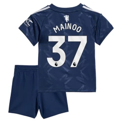 Niños Camiseta Fútbol Manchester United 2024-25 Kobbie Mainoo #37 2ª Equipación (+ Pantalones)