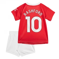 Niños Camiseta Fútbol Manchester United Marcus Rashford #10 2024-25 1ª Equipación (+ Pantalones)