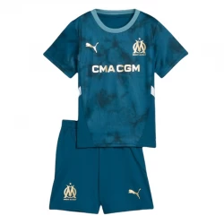 Niños Camiseta Fútbol Olympique de Marseille 2024-25 2ª Equipación (+ Pantalones)