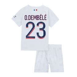 Niños Camiseta Fútbol Paris Saint-Germain PSG 2023-24 Ousmane Dembélé #23 2ª Equipación (+ Pantalones)
