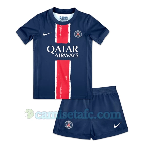 Niños Camiseta Fútbol Paris Saint-Germain PSG 2024-25 1ª Equipación (+ Pantalones)