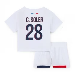 Niños Camiseta Fútbol Paris Saint-Germain PSG 2024-25 C.Soler #28 2ª Equipación (+ Pantalones)