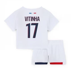 Niños Camiseta Fútbol Paris Saint-Germain PSG 2024-25 Vitinha #17 2ª Equipación (+ Pantalones)
