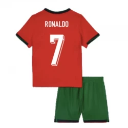 Niños Camiseta Fútbol Portugal Cristiano Ronaldo #7 Eurocopa 2024 Primera Equipación (+ Pantalones)