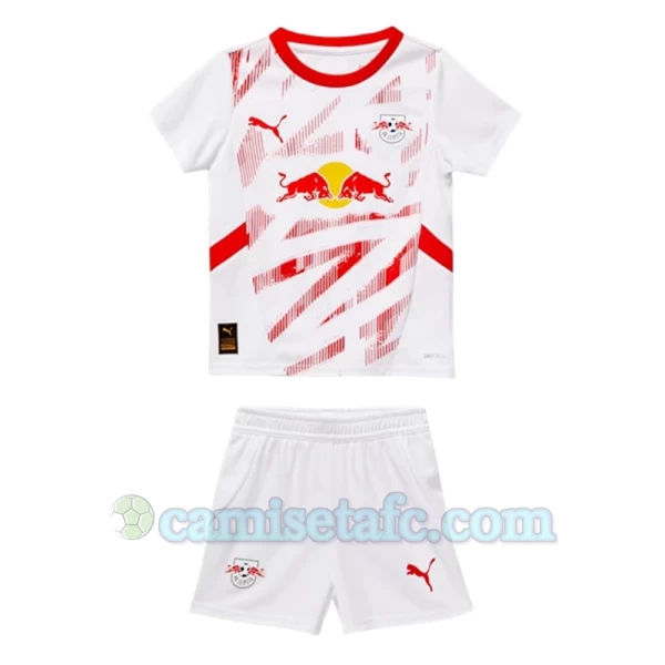 Niños Camiseta Fútbol RB Leipzig 2024-25 1ª Equipación (+ Pantalones)