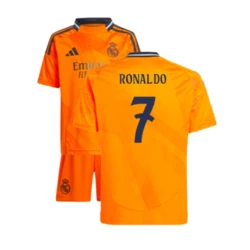 Niños Camiseta Fútbol Real Madrid 2024-25 Cristiano Ronaldo #7 2ª Equipación (+ Pantalones)