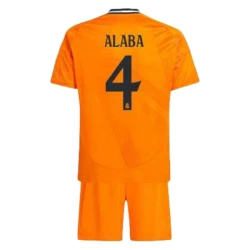 Niños Camiseta Fútbol Real Madrid 2024-25 David Alaba #4 2ª Equipación (+ Pantalones)