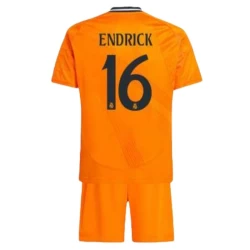 Niños Camiseta Fútbol Real Madrid 2024-25 Endrick #16 2ª Equipación (+ Pantalones)