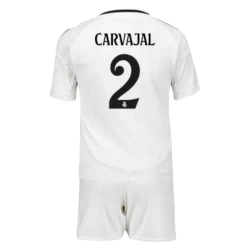 Niños Camiseta Fútbol Real Madrid Carvajal #2 2024-25 1ª Equipación (+ Pantalones)