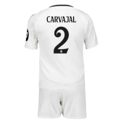 Niños Camiseta Fútbol Real Madrid Carvajal #2 2024-25 HP 1ª Equipación (+ Pantalones)