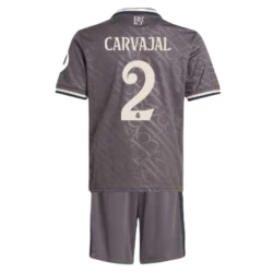 Niños Camiseta Fútbol Real Madrid Carvajal #2 2024-25 HP 3ª Equipación (+ Pantalones)