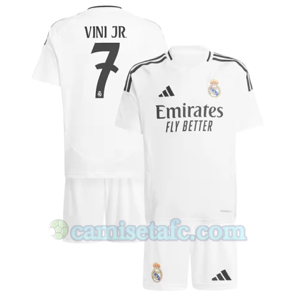 Niños Camiseta Fútbol Real Madrid Cristiano Ronaldo #7 2024-25 1ª Equipación (+ Pantalones)