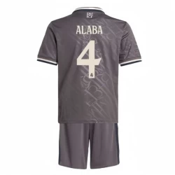 Niños Camiseta Fútbol Real Madrid David Alaba #4 2024-25 3ª Equipación (+ Pantalones)