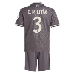 Niños Camiseta Fútbol Real Madrid E.Militao #3 2024-25 HP 3ª Equipación (+ Pantalones)