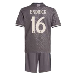 Niños Camiseta Fútbol Real Madrid Endrick #16 2024-25 3ª Equipación (+ Pantalones)