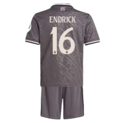 Niños Camiseta Fútbol Real Madrid Endrick #16 2024-25 HP 3ª Equipación (+ Pantalones)