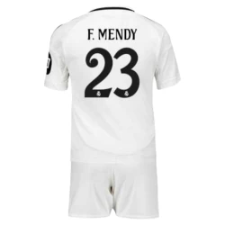 Niños Camiseta Fútbol Real Madrid F.Mendy #23 2024-25 HP 1ª Equipación (+ Pantalones)