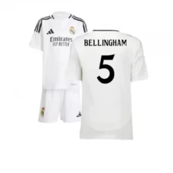 Niños Camiseta Fútbol Real Madrid Jude Bellingham #5 2024-25 1ª Equipación (+ Pantalones)