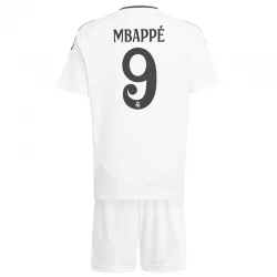 Niños Camiseta Fútbol Real Madrid Mbappe #9 2024-25 1ª Equipación (+ Pantalones)